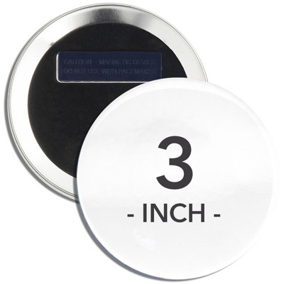 3" Round Wearable Clothing Magnet Buttons