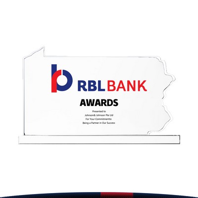 Sewee Pennsylvania Crystal Award- Large