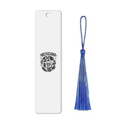 Rectangular Metal Bookmark with Tassel